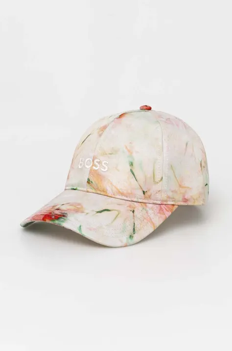 Καπέλο BOSS χρώμα: μπεζ, 50514034