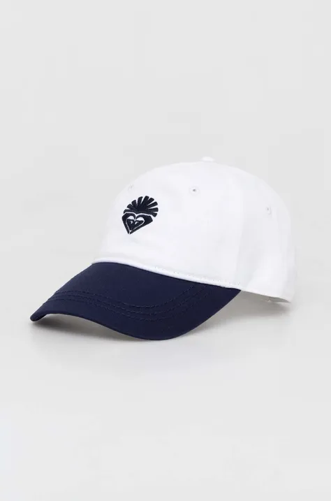 Βαμβακερό καπέλο του μπέιζμπολ Roxy χρώμα: ναυτικό μπλε ERJHA04265