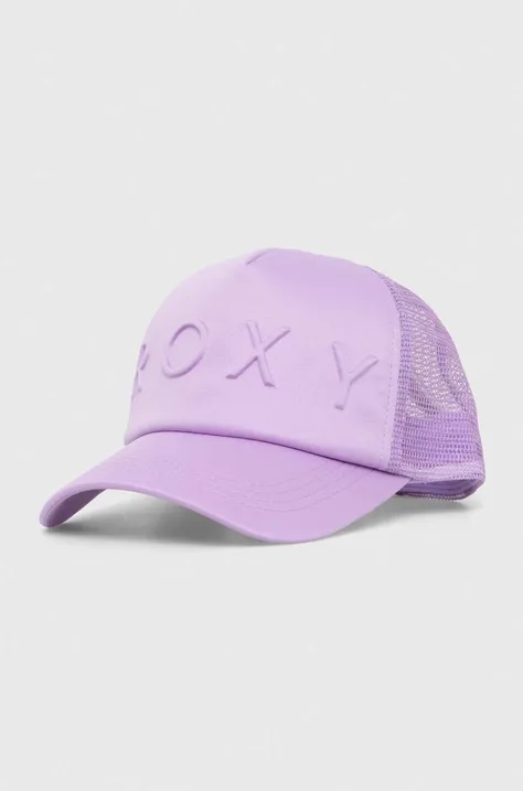 Кепка Roxy цвет фиолетовый однотонная