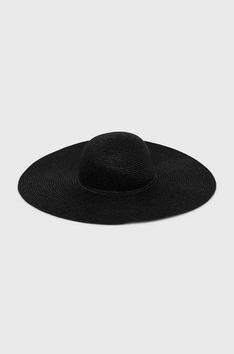 Καπέλο Guess FEDORA χρώμα: μαύρο, AW9499 COT01