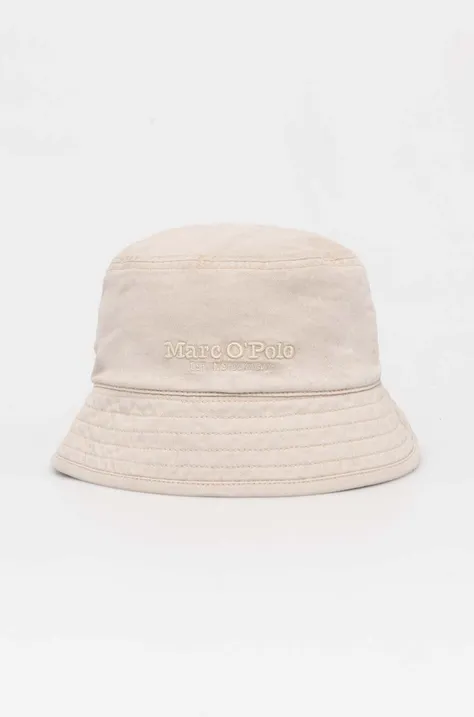 Bavlnený klobúk Marc O'Polo béžová farba, bavlnený, 403810701143