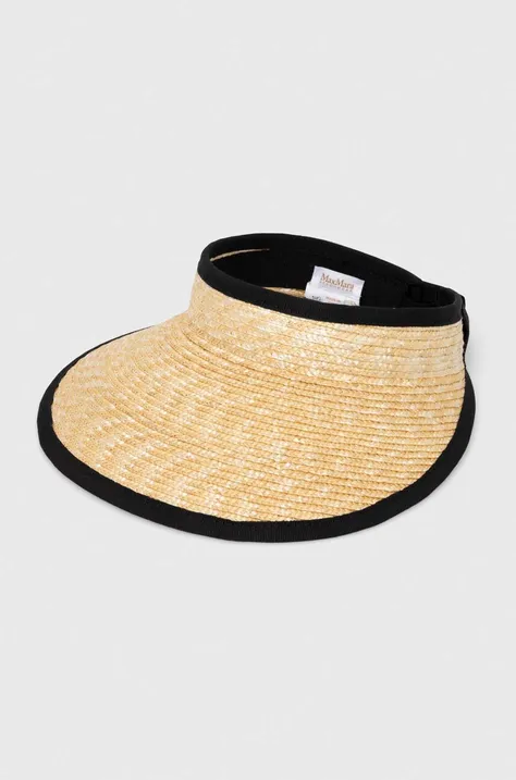 Max Mara Beachwear șapcă cozoroc culoarea bej 2416570000000
