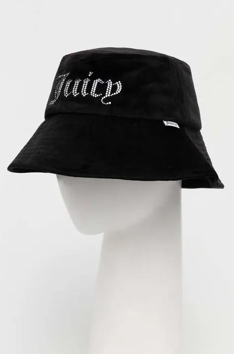Juicy Couture kapelusz welurowy kolor czarny