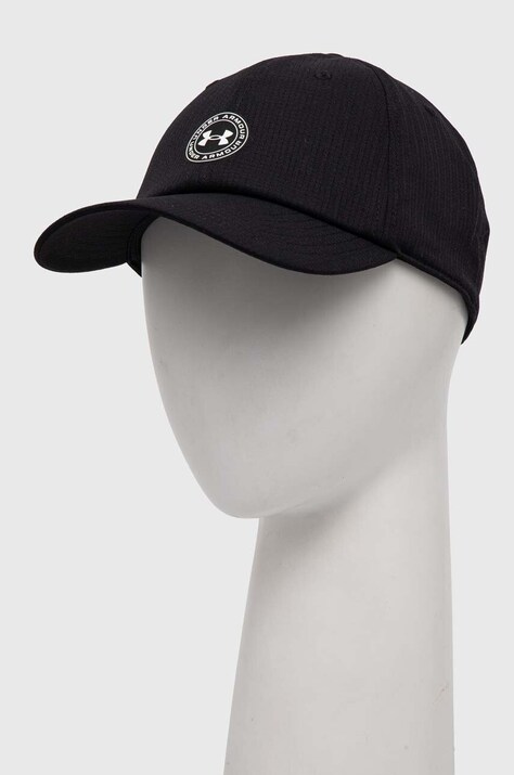 Under Armour czapka z daszkiem Iso Chill Armourvent kolor czarny gładka