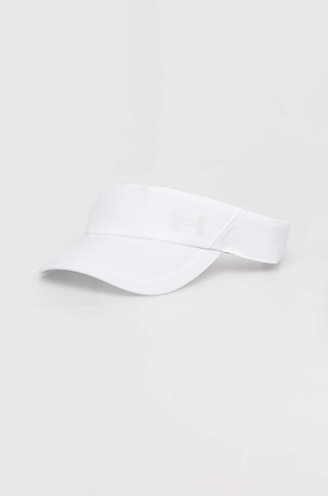 Šilt Under Armour Isochill Launch biela farba, jednofarebná