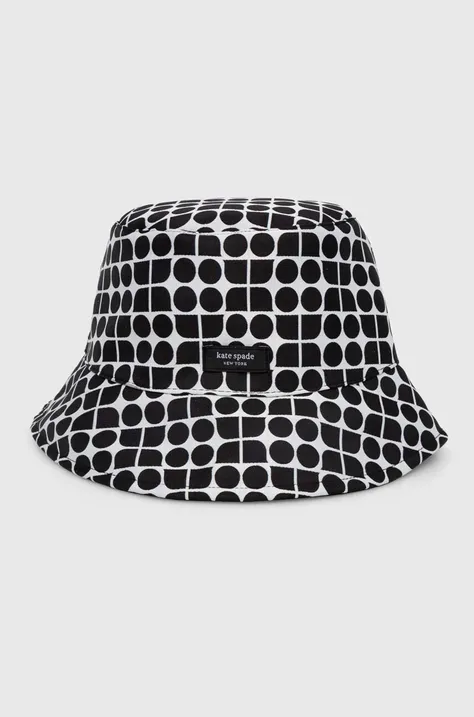 Dvostranski klobuk Kate Spade črna barva
