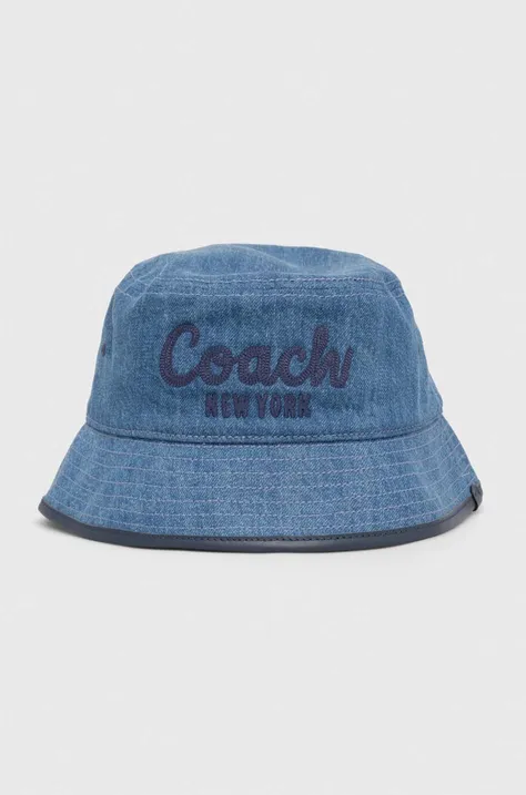 Džínsový klobúk Coach