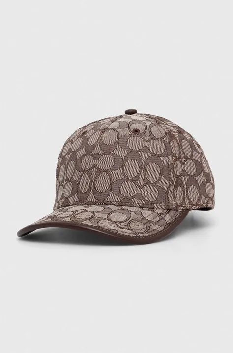 Καπέλο Coach χρώμα: καφέ