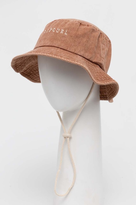 Klobúk Rip Curl hnedá farba, bavlnený