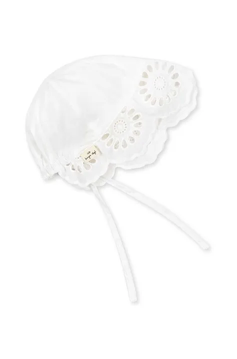 Pamučni šešir za bebe Konges Sløjd boja: bijela, pamučni
