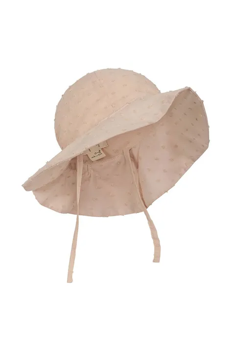 Dječji pamučni šešir Konges Sløjd boja: ružičasta, pamučni