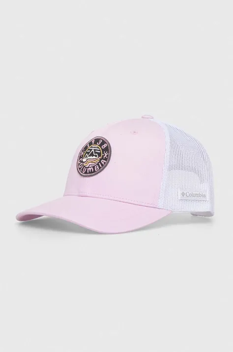 Παιδικό καπέλο μπέιζμπολ Columbia Columbia Youth Snap χρώμα: ροζ