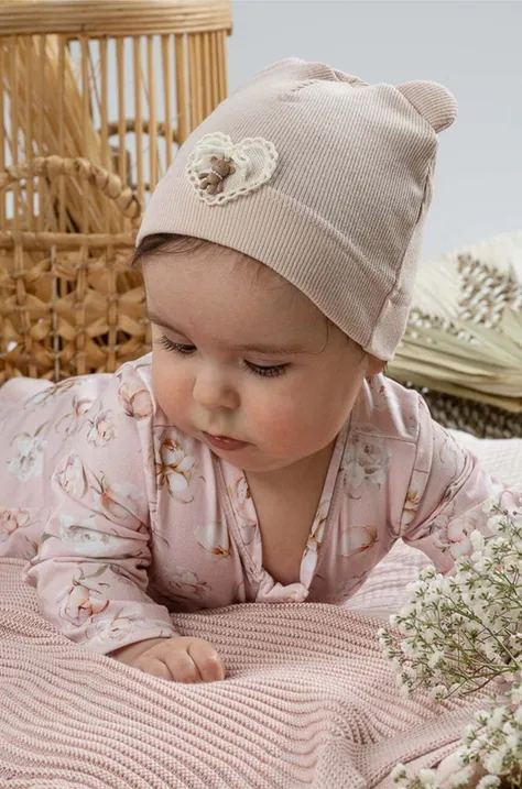 Детская шапка Jamiks SAMUI цвет розовый из тонкого трикотажа