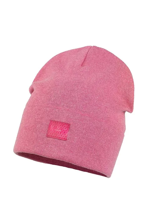 Детская хлопковая шапка Jamiks VITORIA цвет розовый из тонкого трикотажа хлопковая