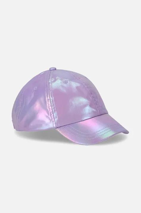 Otroška baseball kapa Coccodrillo vijolična barva