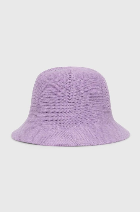 Detský klobúk United Colors of Benetton fialová farba