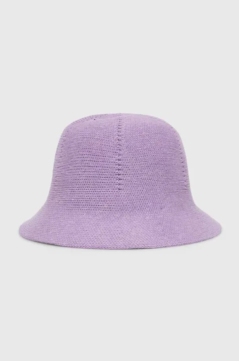 Дитячий капелюх United Colors of Benetton колір фіолетовий