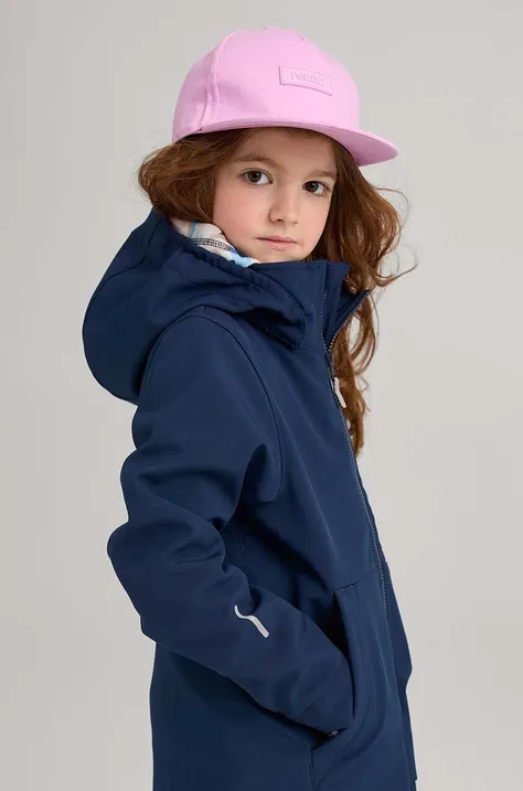 Παιδικό βαμβακερό καπέλο μπέιζμπολ Reima Lippis χρώμα: ροζ