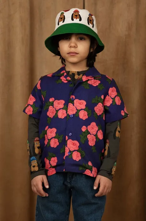 Детская хлопковая шляпа Mini Rodini хлопковый