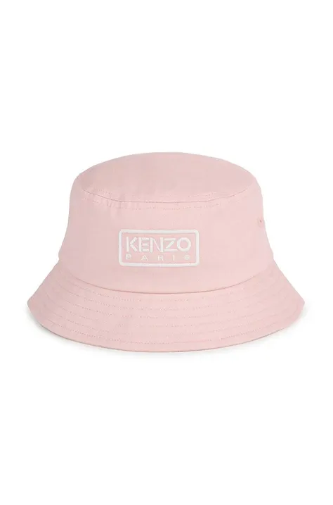 Kenzo Kids kapelusz bawełniany dziecięcy kolor różowy bawełniany