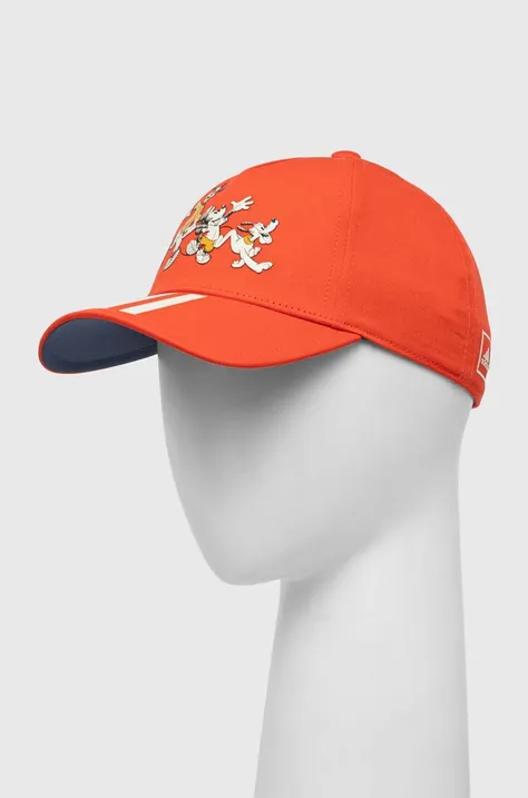 Pamučna kapa sa šiltom za bebe adidas Performance x Disney boja: narančasta, s tiskom