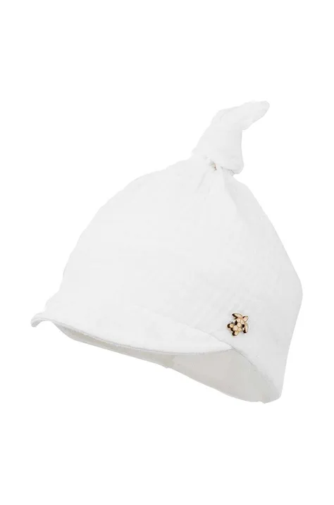 Дитяча бавовняна шапка Jamiks VAGABOND колір білий