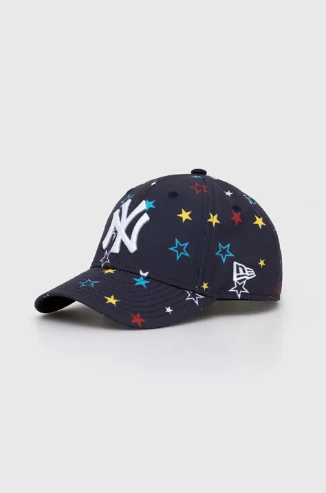 New Era czapka z daszkiem dziecięca NEW YORK YANKEES kolor granatowy wzorzysta