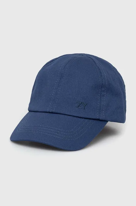 Otroška bombažna bejzbolska kapa zippy mornarsko modra barva