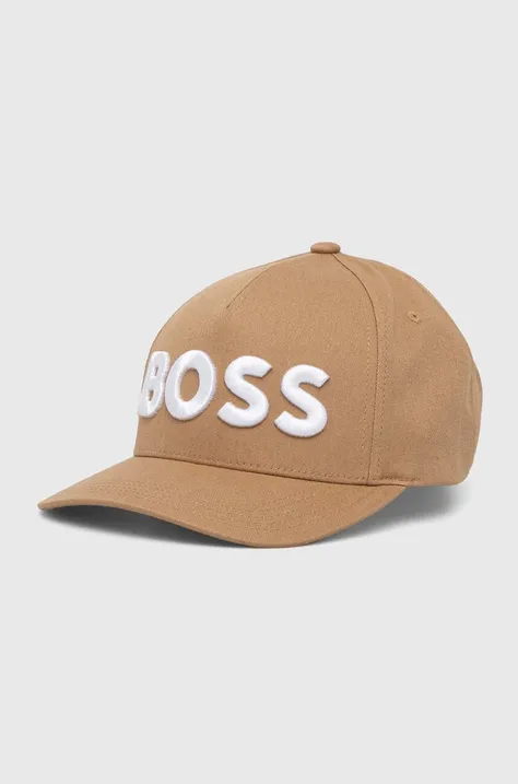 BOSS șapcă culoarea negru, cu imprimeu 50502178