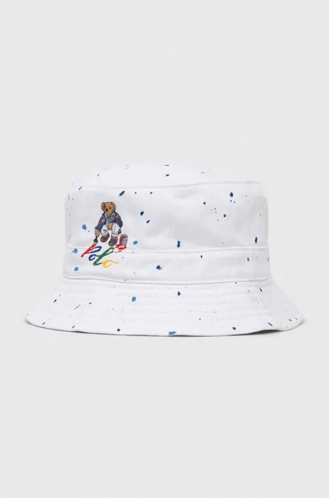 Βαμβακερό καπέλο Polo Ralph Lauren χρώμα: άσπρο