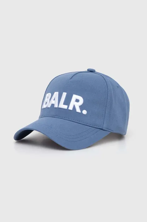 Памучна шапка с козирка Game Day в синьо с апликация B6110 1063