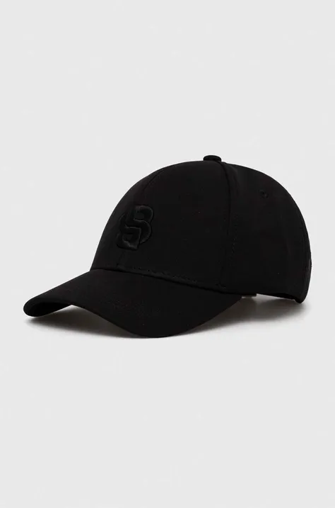 BOSS berretto da baseball colore nero con applicazione