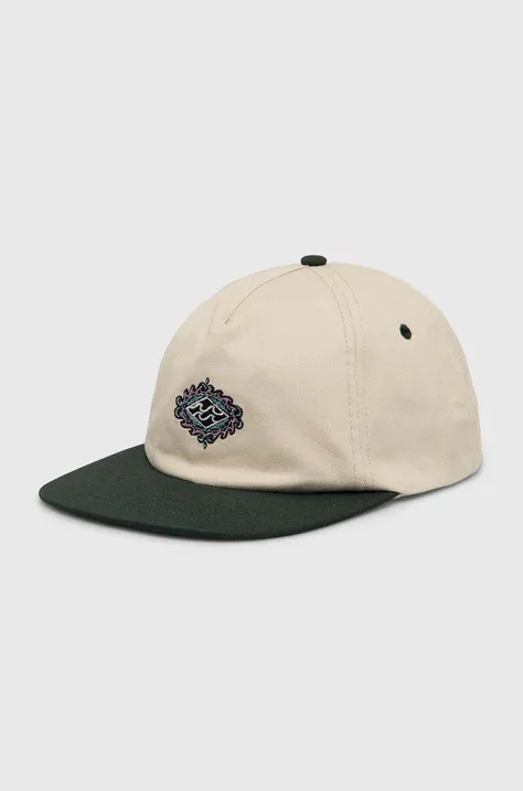 Billabong șapcă de baseball din bumbac culoarea bej, modelator, ABYHA00447
