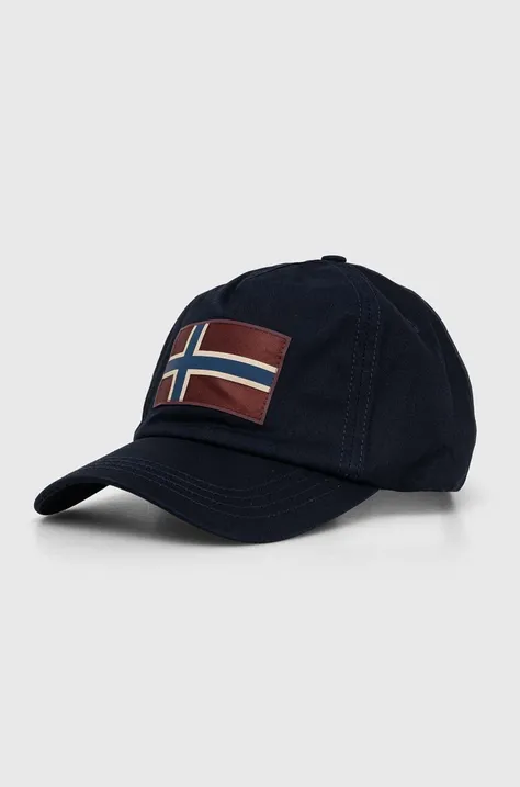 Βαμβακερό καπέλο του μπέιζμπολ Napapijri Falis 2 χρώμα: ναυτικό μπλε, NP0A4HNA1761