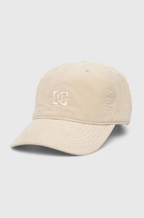 Κοτλέ καπέλο μπέιζμπολ DC Star χρώμα: μπεζ, ADYHA04196