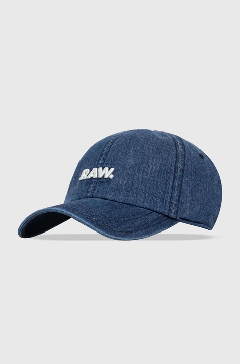 Bavlněná baseballová čepice G-Star Raw s aplikací