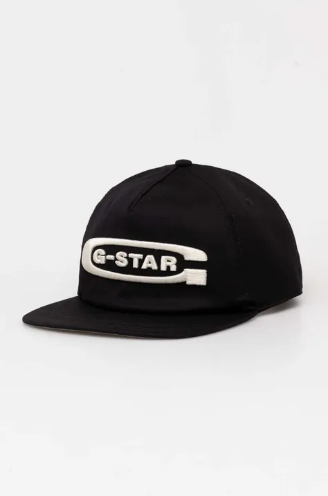 Кепка G-Star Raw колір чорний з аплікацією
