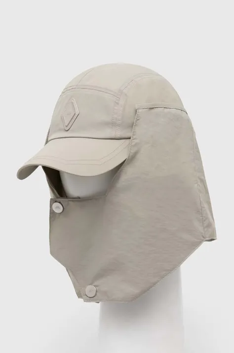 A-COLD-WALL* berretto da baseball Diamond Hooded Cap colore beige con applicazione ACWUA199