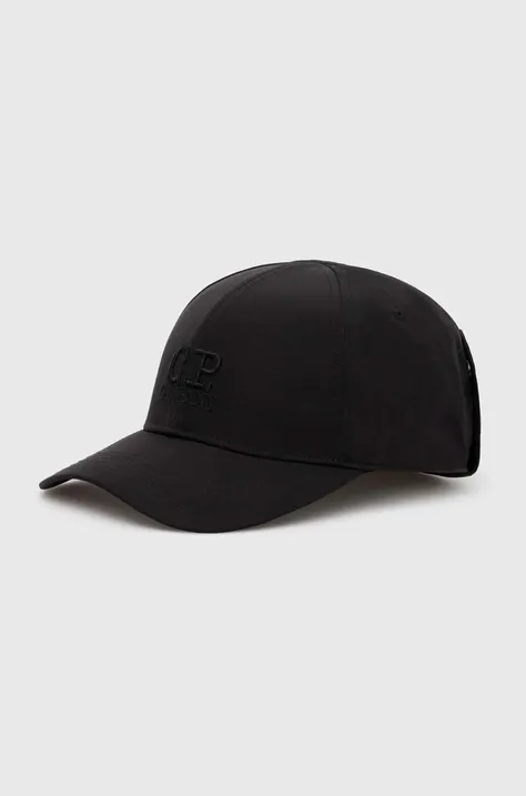 C.P. Company baseball cap Chrome-R Goggle black color 16CMAC146A005904A