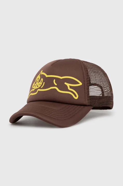 ICECREAM baseball cap Running Dog brown color with a print IC24140