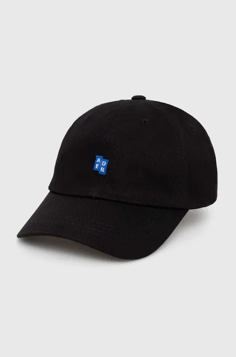 Ader Error șapcă de baseball din bumbac TRS Tag Cap culoarea negru, cu imprimeu, BMSGFYHW0201