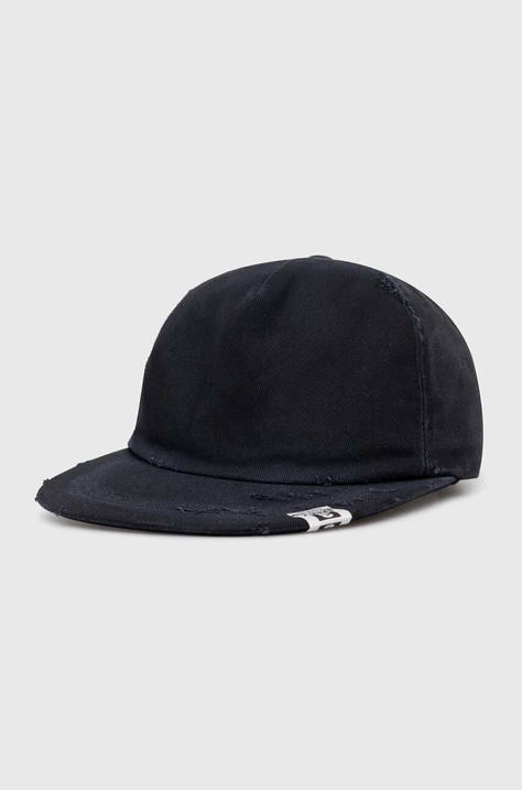 Maison MIHARA YASUHIRO berretto da baseball in cotone Damege Processing Textile Cap colore blu navy A12AC402