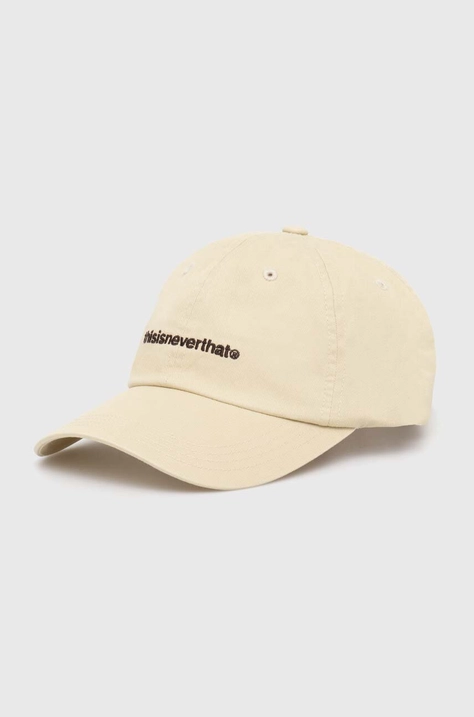 thisisneverthat berretto da baseball in cotone T-Logo Cap colore beige con applicazione TN240WHWBC01