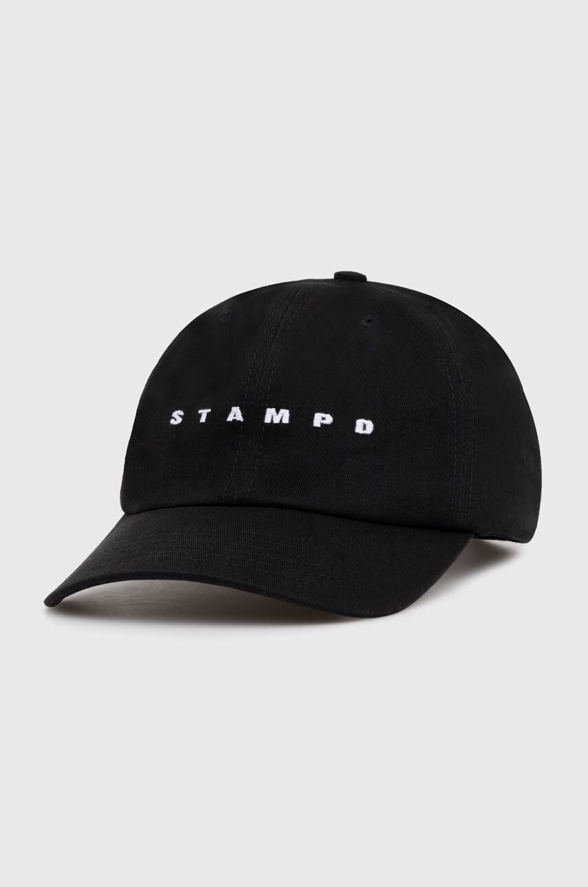 Bavlnená šiltovka STAMPD Strike Logo Sports Cap čierna farba, s nášivkou, SLA-U3219HT-BLK