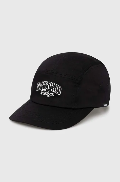 Βαμβακερό καπέλο του μπέιζμπολ NEIGHBORHOOD Jet Cap-2 χρώμα: μαύρο, 241YGNH.HT07