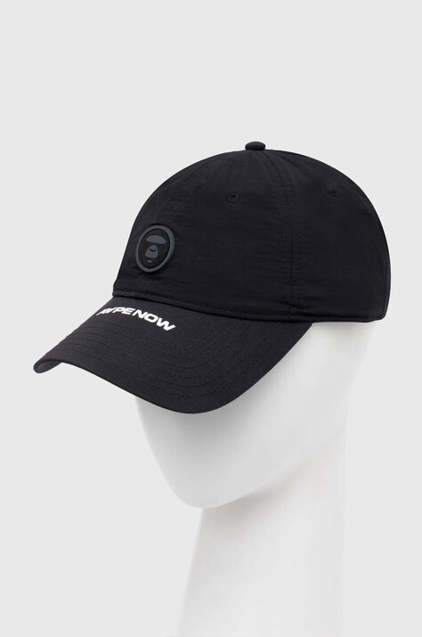 AAPE sapca culoarea negru, cu imprimeu, AAPCPM5176XXM