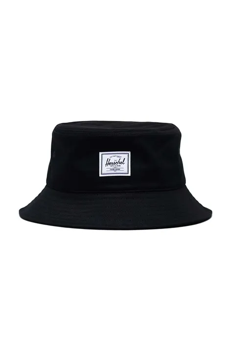 Капелюх Herschel Norman Bucket Hat колір чорний з бавовни