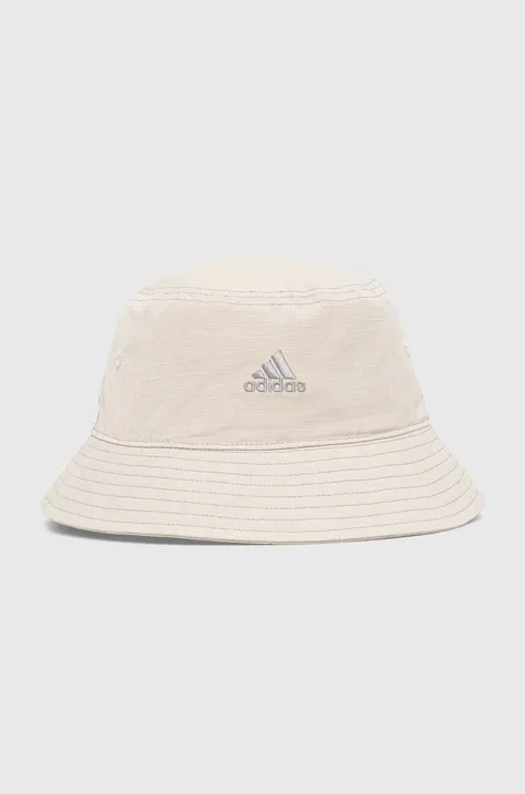 Шляпа из хлопка adidas цвет серый хлопковый IR7895