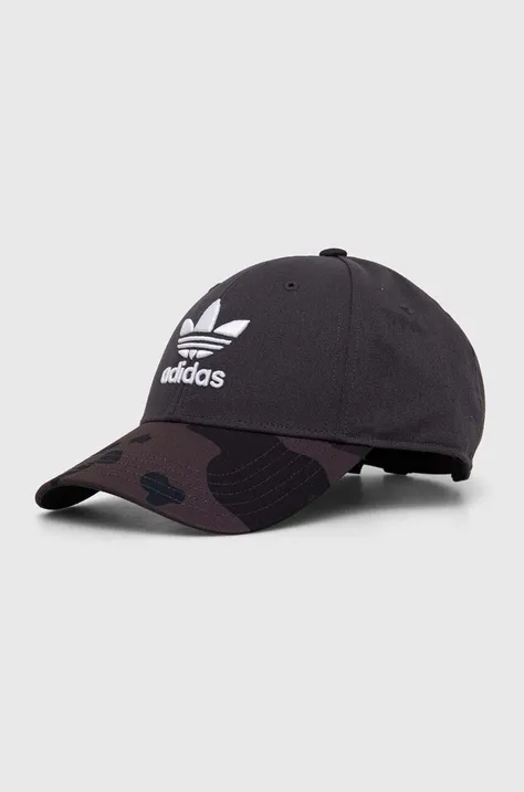 Kapa sa šiltom adidas Originals boja: crna, s uzorkom
