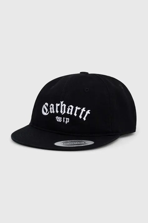 Кепка Carhartt WIP Onyx Cap колір чорний з аплікацією I032899.0D2XX